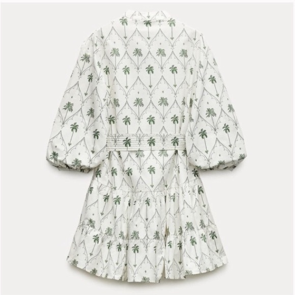 Zara Palm Tree Dress - Picture 4 of 6